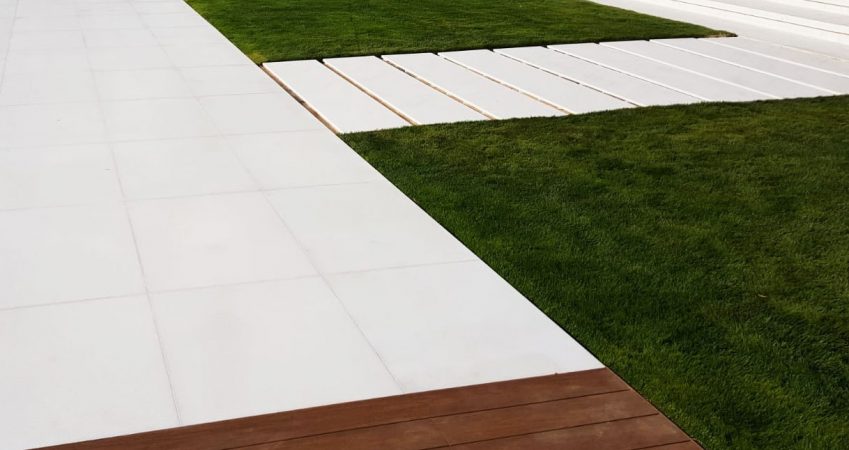 Limpieza de una terraza con suelo de mármol después de una obra o reforma - Cleaning a marble floor terrace after construction work or renovation