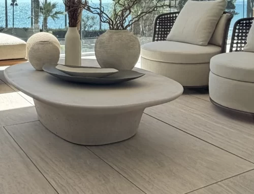 Porcelánico personalizado para la terraza en Tyrian Residences